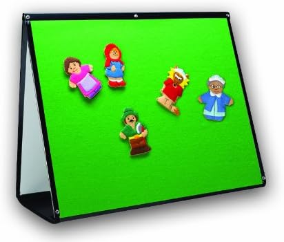 Educational Insights 3-In-1 Portable Easel - Magnetic Board, Whiteboard & Flannel Board, Classroom Must Haves