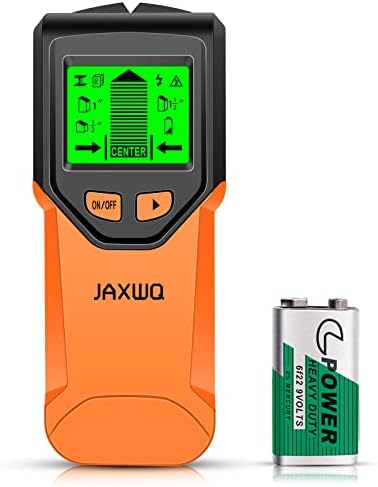 Stud Finder Wall Scanner - 5 in 1 Stud Detector with Intelligent Microprocessor Chip and HD LCD Display, Stud Sensor Beam Finders for The Center and Edge of Wood AC Wire Metal Joist Pipe (Yellow)