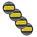 WHALLO 4 Piezas de 65 mm, Casquillos centrales de Rueda de Coche, Pegatinas de Emblema para Accesorios de Coche BBS-Logo, Pegatinas de Cubierta de Cubo modificadas
