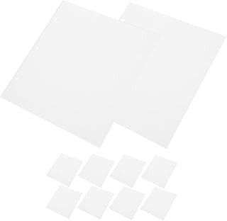 Hemobllo 10pcs Self Adhesive Scrapbook Binder Sheets 3 Hole PVC Pages