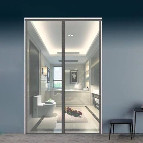 Rideau de porte magnétique transparent bâche PVC pour terrasse