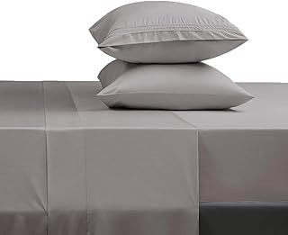 SONORO KATE Bed Sheet Set Super Soft Microfiber 1800 Thread Count Luxury Egyptian Sheets Fit 18-24 Inch Deep Pocket Mattress Wrinkle-4 Piece (Grey, Queen)