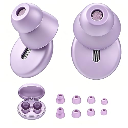 Sleep Ear Plugs for Side Sleepers, Breathable Hole Reduce Ear Pressure, Soft Reusable Silicone Earplugs for Snoring Shooting Airplane Travel 0.1oz in Weight