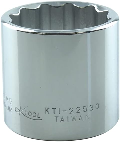 Soquete curto K Tool International 15/16 pol. com encaixe quadrado de 3/8 pol. e 12 pontas