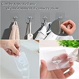 PAIDASHU Self Adhesive Hooks,25 Pack Heavy Duty Adhesive Wall Hooks, Max 10KG/22lb,Nail Free Sticky Hangers,for Bathroom, Kitchen, Towels, and More - Image 4