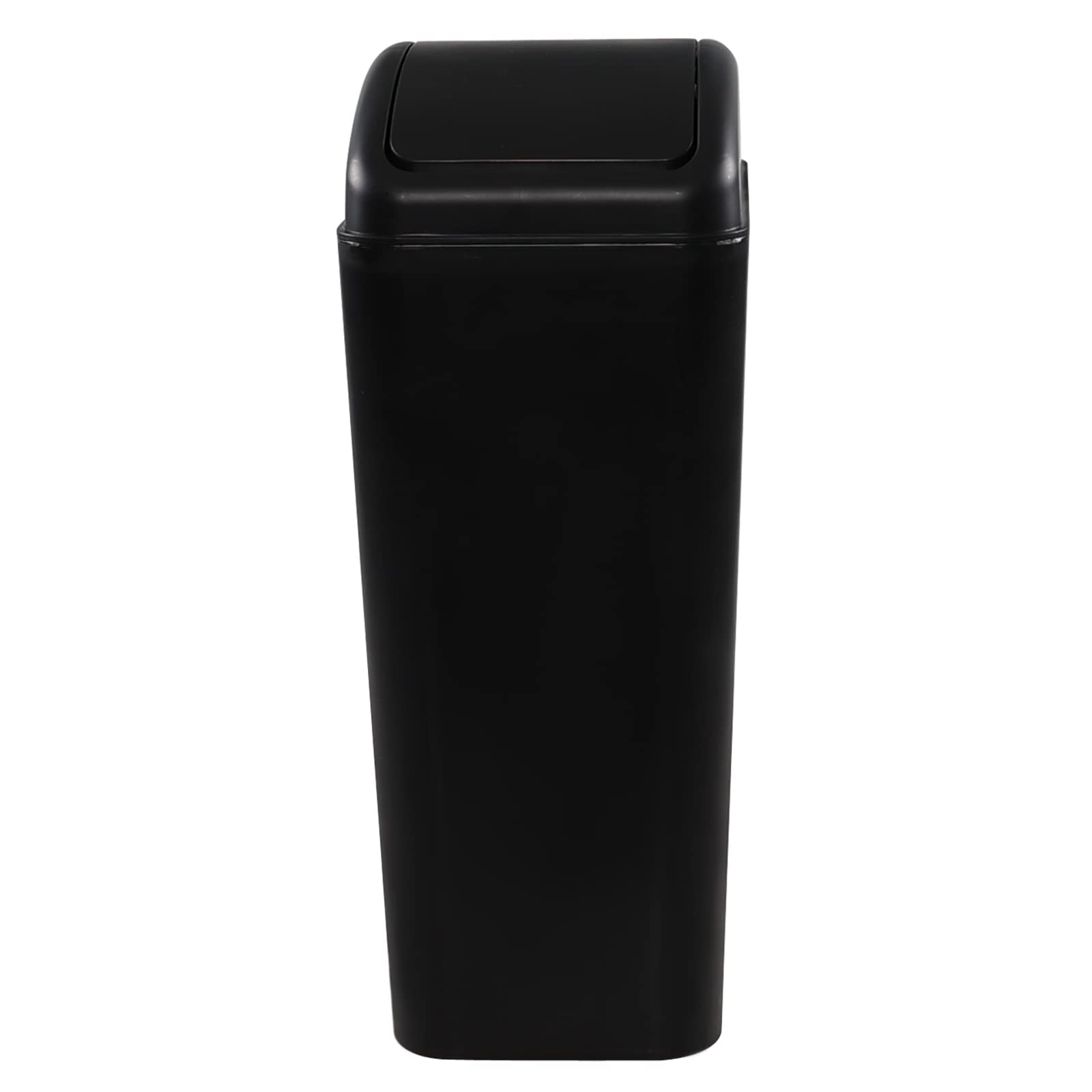 Photo 1 of Zerdyne Plastic Trash Bin with Lid, 3.5 Gallon, Black