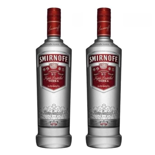 KIT 02 SMIRNOFF NO 21 RED VODKA RUSSA 998ML