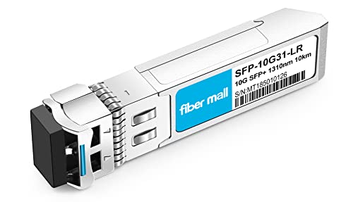 Image of fiber mall SFP 10G LR for Intel E10GSFPLR 10GBASE-LR Mini GBIC SFP+ 1310nm 10km DOM Transceiver Module