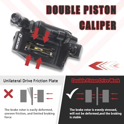 image for BUCKLOS Zoom HB-100 MTB Line Pulling Hydraulic Disc Brake Calipers Fro