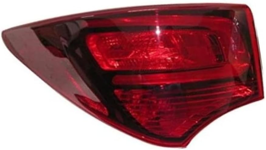 KarParts360 For Hyundai Santa Fe Sport 2017 2018 Tail Light Driver Side | Outer | Red Lens | ABS Plastic Housing Material | PMMA Plastic Lens Material | With Bulbs | Replacement For HY2804143