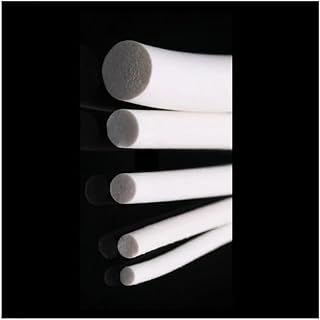 White Silicone Rubber Foam Strip - 2 Meter Length, 1-25mm Diameter,1pc(Diameter 4mm)