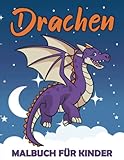 Drachen Malbuch für Kinder: Wunderschöne Malvorlagen für Kinder im Alter von 4-8 Jahren. Einzigartige Designs für Jungen und Mädchen zum Ausmalen. - Wendy Flora 