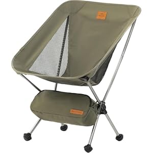 Naturehike YL08 Ultralight Camping Chair, 2.38 LBS Portable Backpacking Chair with Anti-Sinking Feet, Lightweight Compact Folding Hiking Camp Chair