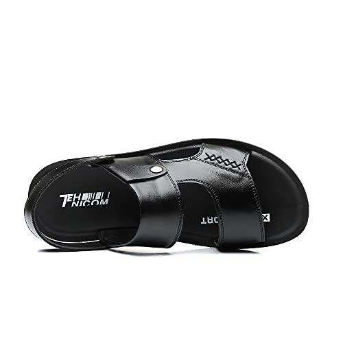 Men's Outdoor Breathable Leather Sandals Open Toe Beach Fisherman Sandals Summer Non-slip Comfortable Sandals3