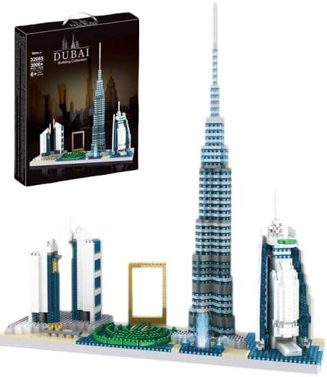 Bestie toys Skylines Series Dubai Skyline Micro Building Blocks Set for ...