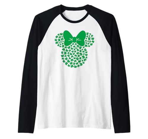 T-shirt de baseball Minnie Disney vert pour défiler à la Saint-Patrick