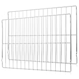Upgraded 2-Pack Oven Racks 316496201 for Frigidaire Kenmore Range Stove 24.17 x 16 inch - Replaces 316496202 316496207 AP4040129 PS1765356, Stainless Steel
