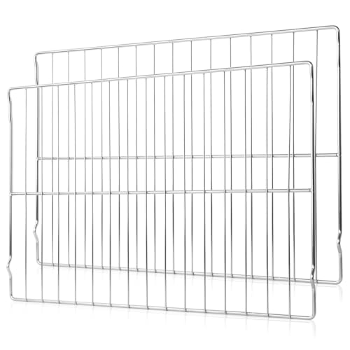 Upgraded 2-Pack Oven Racks 316496201 for Frigidaire Kenmore Range Stove 24.17 x 16 inch - Replaces 316496202 316496207 AP4040129 PS1765356 Stainless Steel