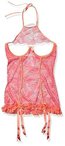 Coquette Women's Coral and Orange Chemise, Medium