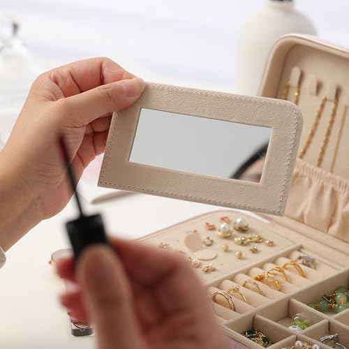 Boîte à bijoux polyvalente et étui de rangement compact pour protéger vos articles - 5