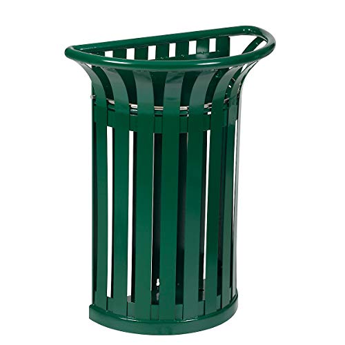 Rossignol Corbeille 35L metal Tulipe mural verte