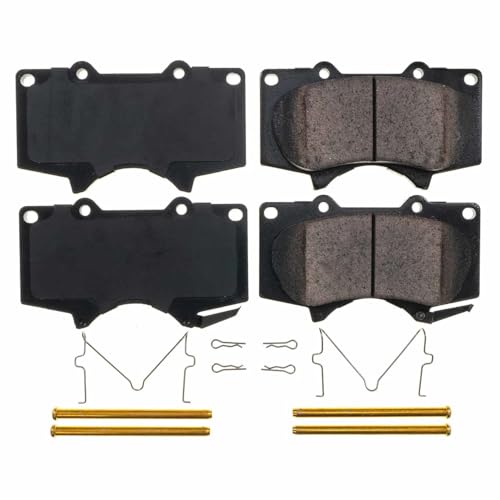 Image of PowerStop Front Brake Pads for Lexus GX470 2003-09 |Toyota 4Runner 2003-09 |FJ Cruiser 2007-14 |Sequoia 2001-07 |Tacoma 2005-20 - Z17 Ceramic Brake Pads with Installation Hardware, 17-976