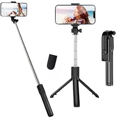 Flintronic Bastone Selfie Treppiede, Bastone per Selfie, 67cm Selfie Stick Estensibile con Telecomando Wireless/Rotazione a 360°, Compatibile con iPhone Smartphone Samsung, Action Camera