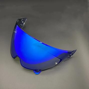 Motorcycle Helmet Visor Replacement Lens for RUROC Atlas 3.0 4.0, Anti-Fog & Anti-Scratch Tinted/Clear Options Helmet Lens for Street Riding and Daily Use,C Deep Revo Blue