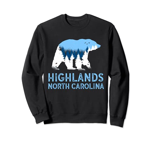 Highlands North Carolina NC Bear Blue Ridge Mountains Felpa
