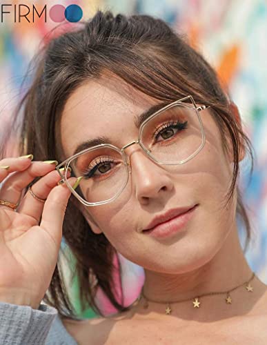 Firmoo Cat Eye Blue Light Blocking Glasses Women, Anti Eye Strain Anti Glare Clear Computer Glasses For Digital Screens With Uv Protection #TOP1