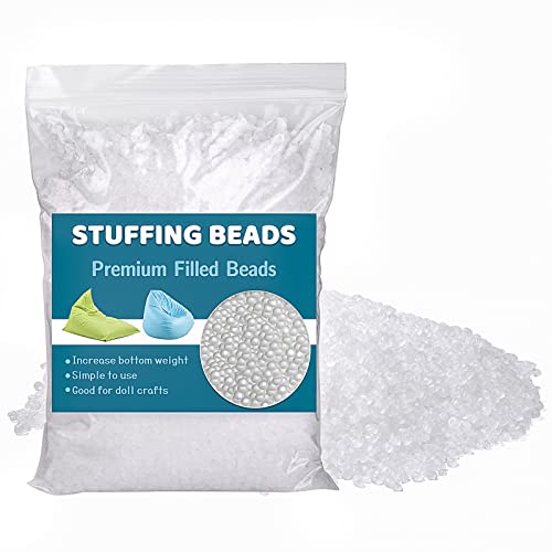 300g/10.58oz Premium Stuffing Beads, Stuffing for Stuffed Animals, Sandbags, Filled Beads Weighted Stuffing Beads for Halloween Christmas Craft DIY Decor