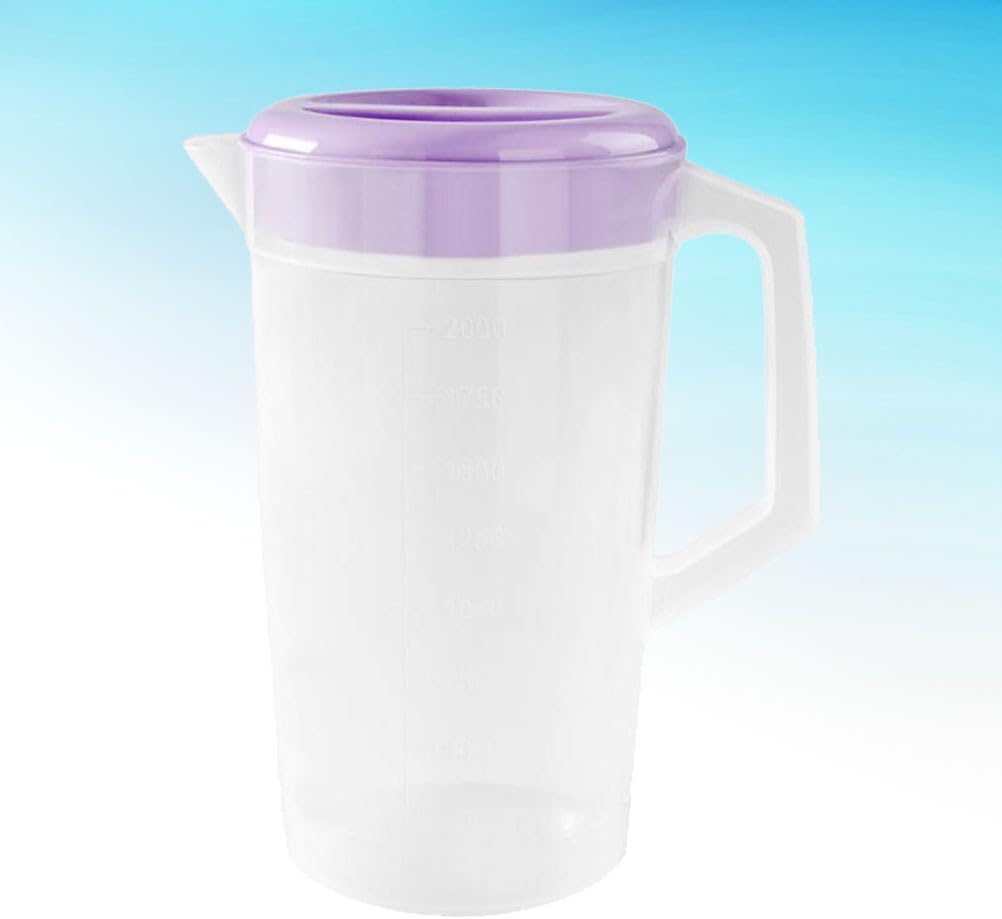 ABOOFAN Gallon Pitcher for Iced Tea Purple Pitcher Tea with Lid Sun Jar Jugs for Drinks Juice Pot Beverage Jug with Spout Milk Kettle Beverage Glass Pot