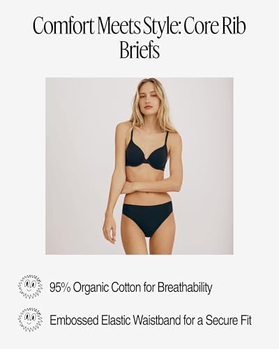 Women's Core Rib Cotton Brief Underwear3