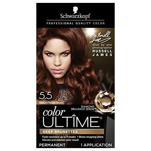 Schwarzkopf Color Ultime Permanent Hair Color Cream, 5.5 Medium Parisian Brown (Packaging May Vary)