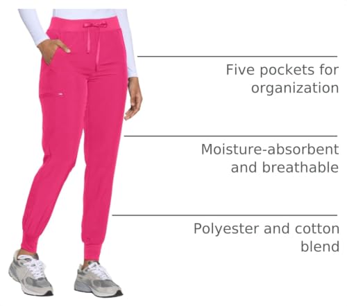 Image of COZYFIT Womens Scrub Pants - Soft Stretch Yoga Style with 5 Pockets, Slim Fit Jogger Scrubs Pants for Women
