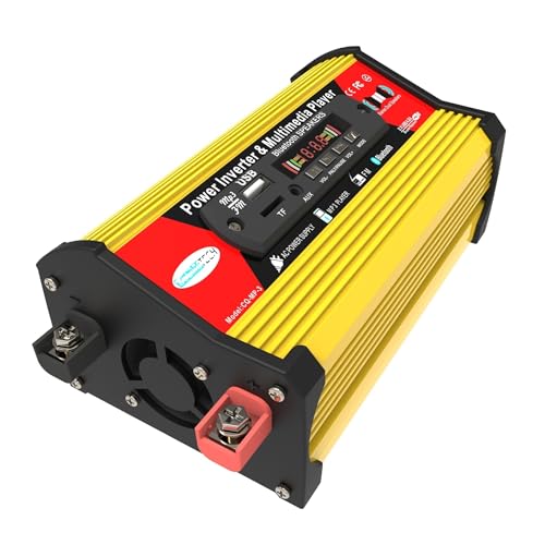 Onduleur de voiture radio MP3 convertit DC 12V en AC 220V contre panne batterie