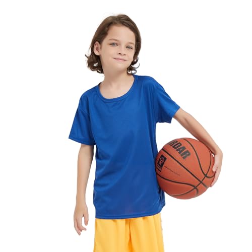 Image of 6 Pack Boys Mesh Athletic T-Shirts Kids Youth Quick Dry Short Sleeve Tops