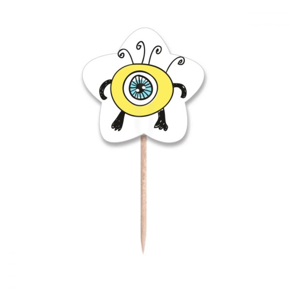 Cure-dents en forme de cyclope jaune Universe and Alien, cadeau de crémaillère amusant