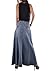 Style J Fantastic Flared Long Jean Skirt-Blue-28(8)