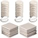 Liyic 48 Combo Pack Self-Stick Furniture Sliders for Carpet,12PCS 2.5in.Square Self Adhesive Furniture Mover Glides & 36PCS 1in. Furniture Moving Pads Furniture Glider Carpet Slider Floor Sliders