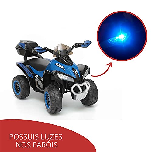 Mini Quadriciculo 6v Importway Elétrico Infantil Azul BW129AZ