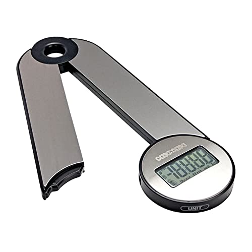 Casa&Casa Digital Foldable Kitchen Scale, Professional Food Weighing Scale with Display, Electronic Scale Weight g, lb, oz & kg for Meal Prep, Cooking & Baking, Precise Graduation 1g, Stainless Steel