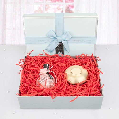 Image of Caleihd Crinkle Cut Paper Shred Filler Gift Cushion Streamer Red