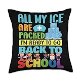 Funny School Nurse School Health Aide Throw Pillow