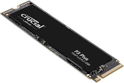 Crucial P3 Plus SSD 500GB M.2 NVMe PCIe Gen4 Internal SSD, Up to 4700MB/s, Laptop & Desktop (PC) Compatible, Solid State Drive - CT500P3PSSD8 - 4