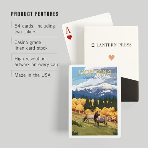Montana Last Best Place Baraja de 52 cartas póker miniatura 3