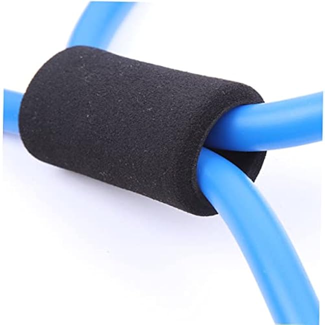 Tension Ropes Exercise Tubes Handles Resistance Bands Legs Stretchy Bands for Arm Workout Random Color