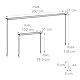 Relaxdays Tischbogen, ausziehbar, H: 78,5–118 cm, B: 102–260 cm, Metall, 2 Stangen, Tischdekostange, Geburtstag, schwarz