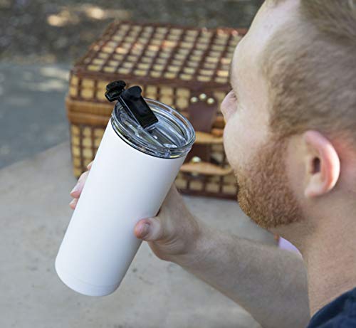Mira 20 Oz Stainless Steel Vacuum Insulated Tumbler With Tritan Flip Lid thumb #2