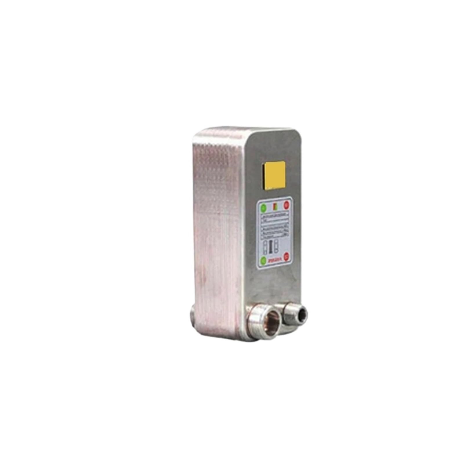 Heat Exchanger, 24 Plates Heat Exchanr Beer Wort Chiller Cooler SUS 304 Stainless Steel for Homebrew Beer(Different Side)